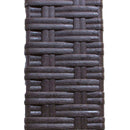 Tavolo Dallas 80x80x74 h cm in Wicker Marrone