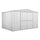 Cabane de jardin en tôle d'acier porte-outils 360x260x212 cm Enaudi Blanc