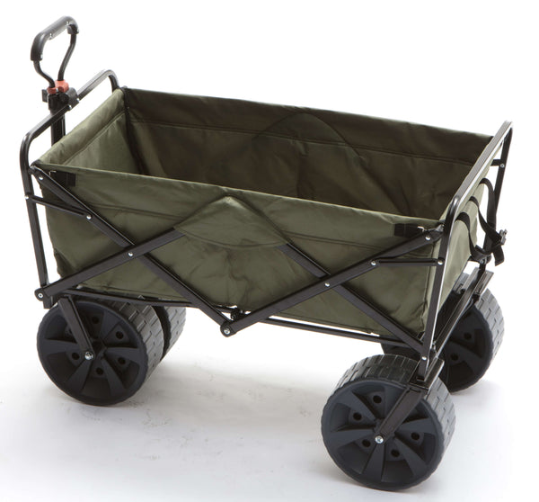 acquista Chariot de jardin pliant 92x55,5x62 en acier avec poignée extensible Taddei Garden Plus vert foncé