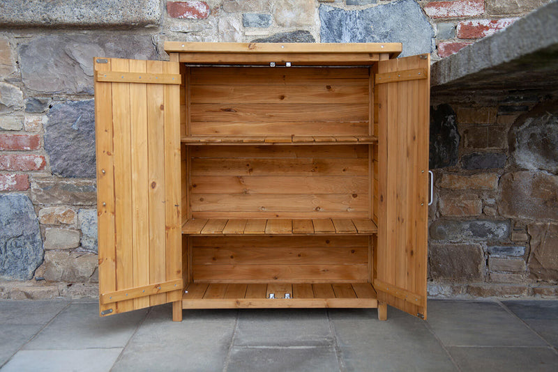 Armadio Porta Attrezzi da Giardino 70x89x35 cm in Legno