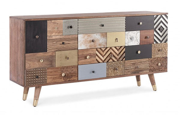 Credenza 2 Ante 150x40x78h cm 4 Cassetti Dhaval prezzo