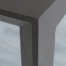 Tavolo Allungabile Waikiki 162/242x100x74 h cm in Alluminio Taupe