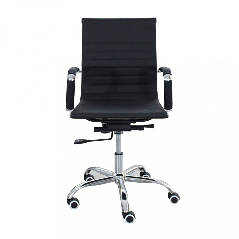 Poltrona da Ufficio Julie 60x60x100/110 h cm in Poliuretano Nero