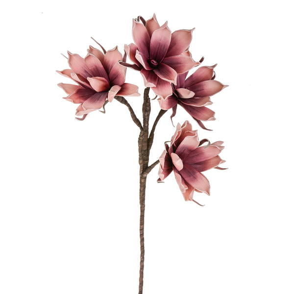 Set 2 Magnolias Composé de 4 Fleurs Artificielles Hauteur 95 cm Rose online