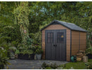 Casetta da Giardino Porta Attrezzi 228x350x252 cmin Evotech+ Keter Newton 7511 Marrone