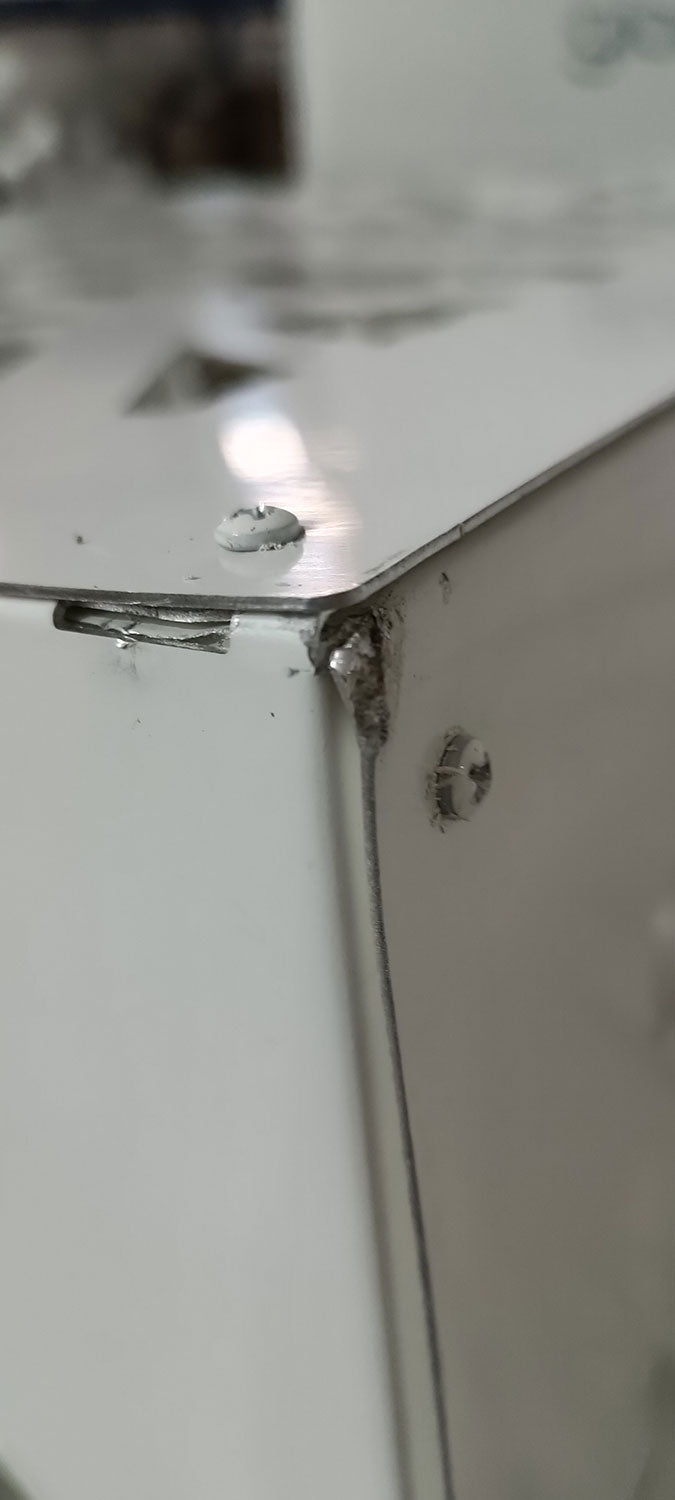 Copri Condizionatore 96x52x82 cm in Alluminio Glam L Bianco Seconda Scelta