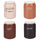 Set 4 Barattoli Cacao Zucchero Caffè Orzo 900 ml in Gres VdE Tivoli 1996 Shades of chocolate