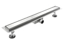 Canalina di Scarico in Acciaio Inox a Pavimento Linea 60x7 cm