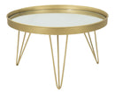 Svuota Tasche Glam Oro/Mirror Ø36,5x22 cm in Ferro e Specchio Oro