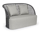 Divano 2 Posti 150x81x93h cm con Cuscini Cuyen Antracite
