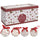 Set de 14 Boules de Noël Ø7,5 cm en Polyfoam avec Boîte Blanche