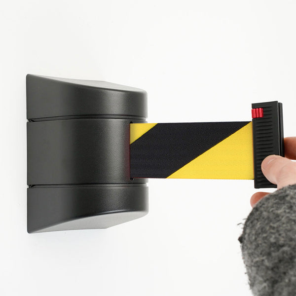 acquista Tendinastro da Parete 10 m con Clip di Chiusura Nastro Giallo/Nero