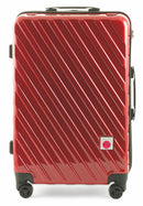 Trolley Valigia Bagaglio a Mano Rigida in Policarbonato 4 Ruote TSA Soriani Rosso