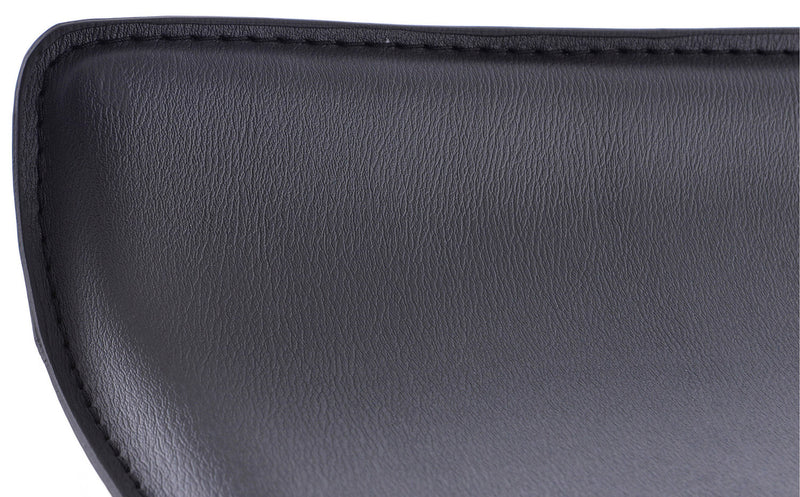 Sgabello con Alzata a Gas e Seduta Girevole in Similpelle Vandi Nero