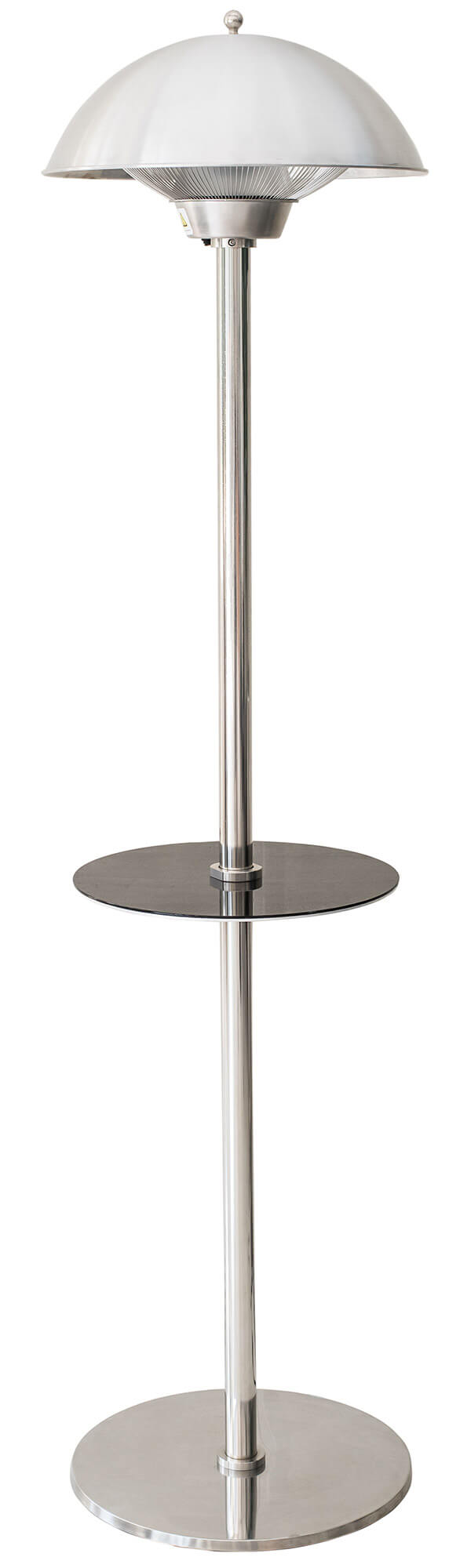 sconto Chauffage Électrique Infrarouge sur Pied Ø50 cm 2000W avec Table Extérieure Noire