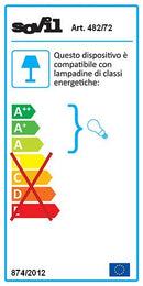 Lampada Applique Verticale Colore Alluminio per Esterno Linea Three Livos