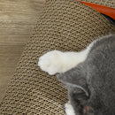 Tiragraffi per Gatti a forma di Auto 50x30x12,5 cm in Cartone Ondulato con Erba Gatta Rosso 