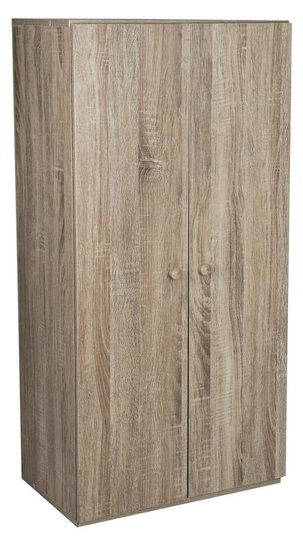 online Armoire 2 portes 7 étagères 55x34x112 cm en PB Sonoma