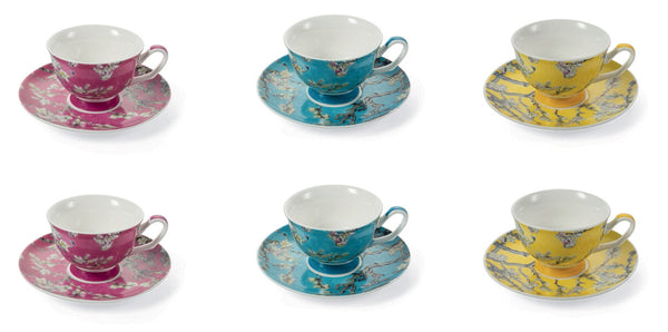online Set de 6 Tasses à Café Ø11,5x5 cm en Porcelaine VdE Tivoli 1996 Japonaise