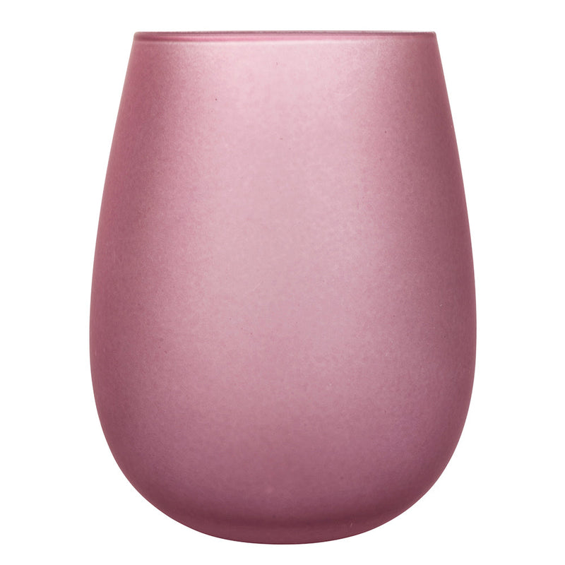 Set 6 Bicchieri Acqua Effetto Ghiaccio Happy Hour Provence in Vetro VdE Tivoli 1996 Viola