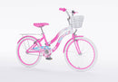 Bicicletta per Bambine 6-8 Anni 20" Patty Love con Freni V-Brake Cestino e Portapacchi Rosa   