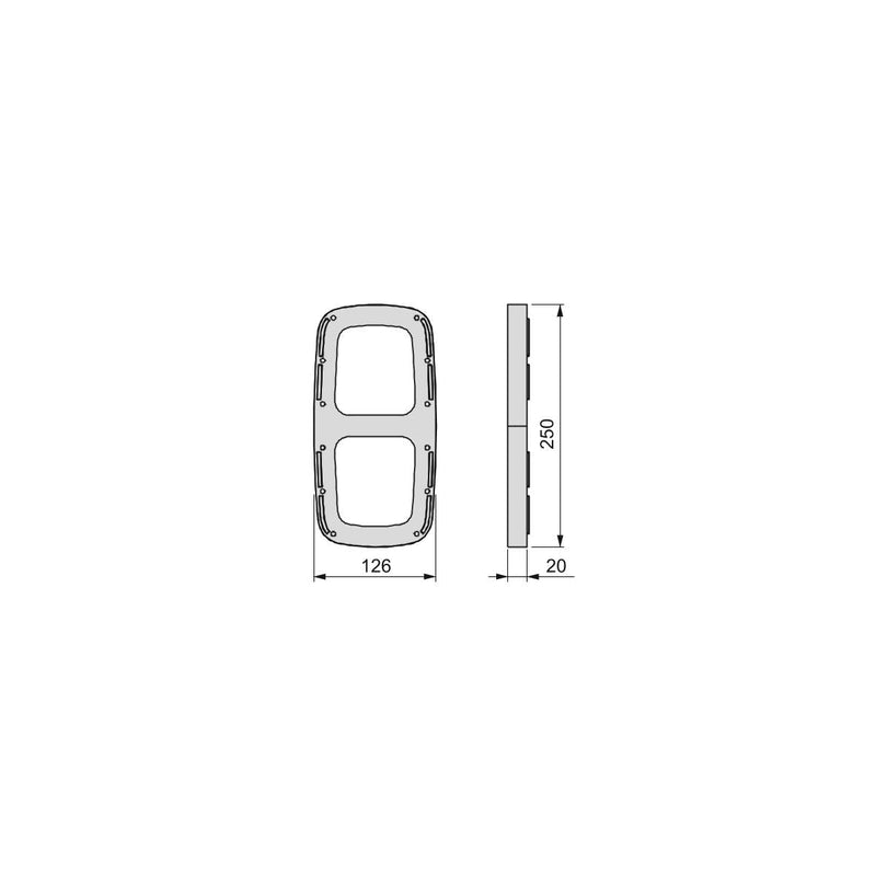 Spessore Laterale Appendiabiti per Armadio Sling Imballo 1 Set Plastica Bianca Tecnoplastica Emuca