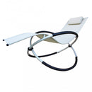 Dondolo Cerboli con Cuscino 77x152x85 h cm in Alluminio Grigio