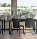 Sedia da Giardino Virginia 47x59x86 h cm in Wicker Marrone