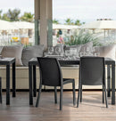 Sedia da Giardino Virginia 47x59x86 h cm in Wicker Marrone