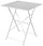 Table de jardin pliante carrée 60x60x72 cm en fer blanc