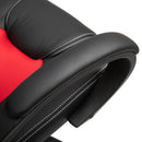 Sedia da Gaming Ergonomica in Similpelle Rosso e Nero