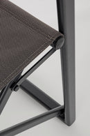 Set 2 Sedie Pieghevoli da Regista 51x54x86 cm in Alluminio Lagun Antracite