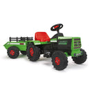 Trattore Elettrico per Bambini 6V Acceleratore a Pedale Fino a 2–3 km/h Verde   