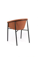 Set 4 Sedie 58x56xH79 cm in Tessuto Nari Ruggine