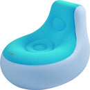 Pouf Poltrona Gonfiabile Floccato 93x86x73cm Jilong Easigo Lounge Side Chair Blu