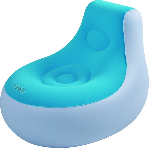 Fauteuil Gonflable Floqué Pouf 93x86x73cm Jilong Easigo Lounge Side Chair Bleu sconto
