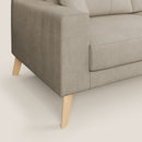 Divano 2 Posti 166x95x91 cm in Tessuto Beige