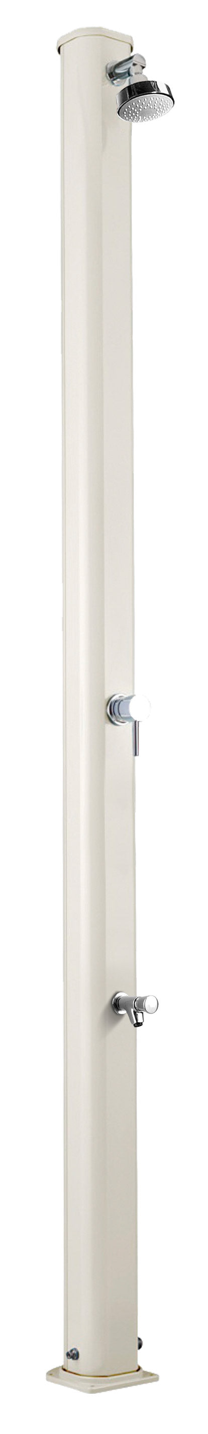 acquista Doccia Solare da Giardino 25L Miscelatore e Lavapiedi Arkema Jolly S Bianco Crema