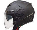 Casco Jet per Scooter Visiera Lunga CGM Illinois 129A Nero Opaco Varie Misure