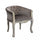 Fauteuil Coreen en Velours Taupe 61x61x71 h cm en Dove Wood