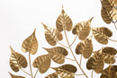 Pannello Super Leaf 109,5x2x110 cm in Ferro Oro