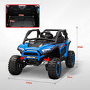 Macchina Elettrica per Bambini 24V Velocità 5-7km/h Guida Manuale e Telecomando Blu 