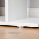 Libreria di Design Mobili Ufficio Scaffale in Legno 80x24x191 cm Bianco 