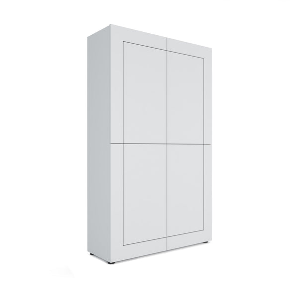 Credenza Alta 4 Ante 100x35x165 cm Elios Bianco Lucido acquista