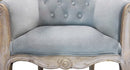 Poltrona Coreen in Velluto Grigio 61x61x71 h cm in Legno Grigio