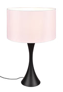 Lampada da Tavolo da Interno Attacco E27 in Metallo Nero Opaco