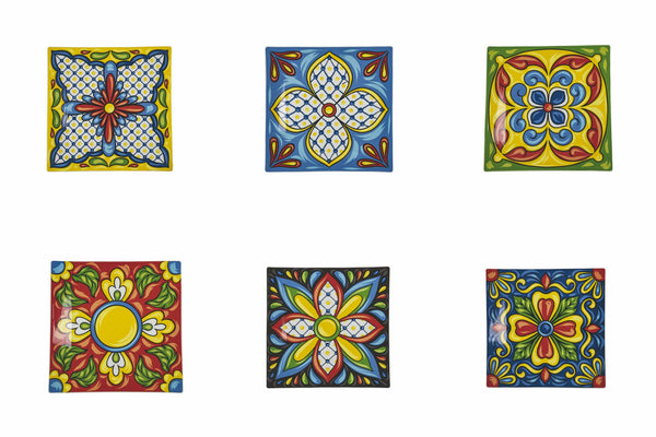 acquista Assiette plate carrée en porcelaine 30 cm VdE Tivoli 1996 Riviera Maya