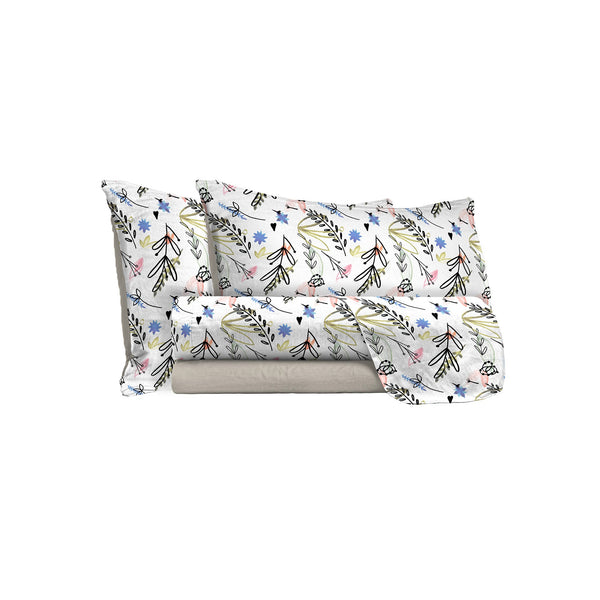 Ensemble de draps avec impression dessus et dessous et taies d'oreiller Provence différentes tailles online