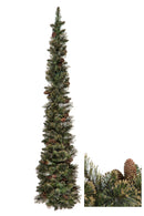 Tear Drop Argentato con 126 Tips dimensioni 120X50 Verde