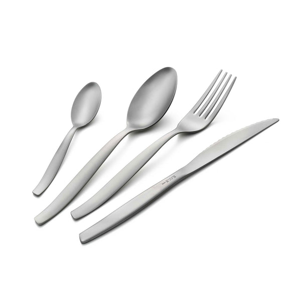 sconto Ménagère de Service 24 Pièces en Acier Eme Shark Sablé